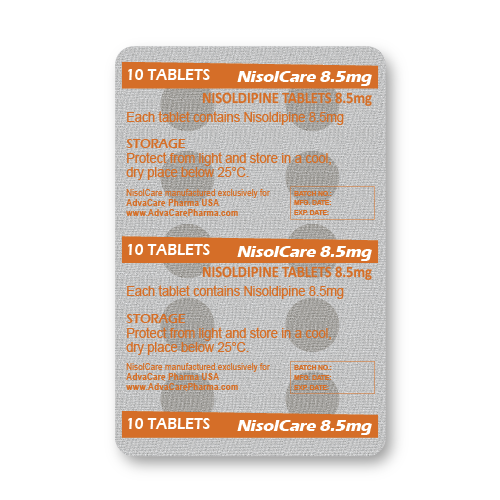Nisoldipine Tablets (blister of 10 tablets)