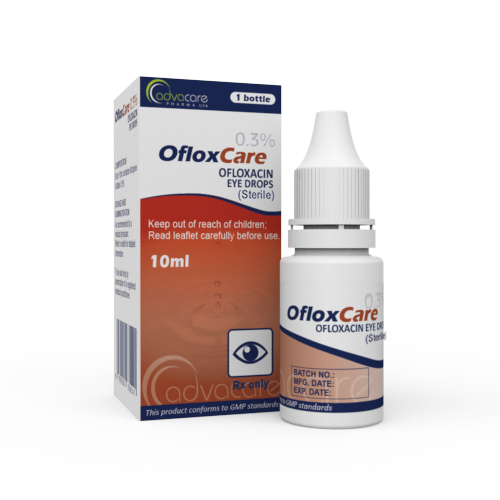 Gouttes Ophtalmiques d'Ofloxacine (1 boîte et 1 flacon)