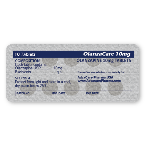 Comprimés d'Olanzapine (blister de 10 comprimés) Comprimés d'Olanzapine (blister de 10 comprimés)