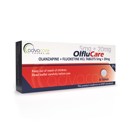 Comprimés d'Olanzapine + Fluoxetine HCl (boîte de 10 comprimés)