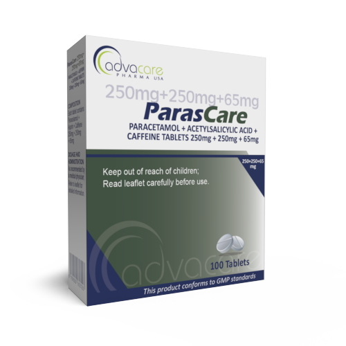 Paracetamol + Acetylsalicylic Acid + Caffeine Tablets (box of 100 tablets)
