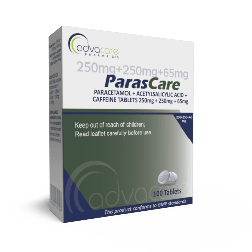 Comprimidos de Paracetamol + Ácido Acetilsalicílico + Cafeína (caja de 100 comprimidos)