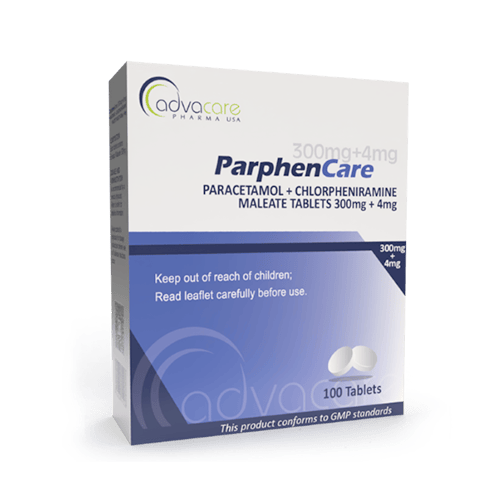 Comprimidos de Paracetamol + Maleato de Clorfenamina (caja de 100 comprimidos)