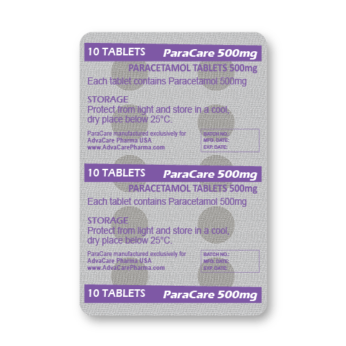 Comprimés de Paracétamol (blister de 10 comprimés)
