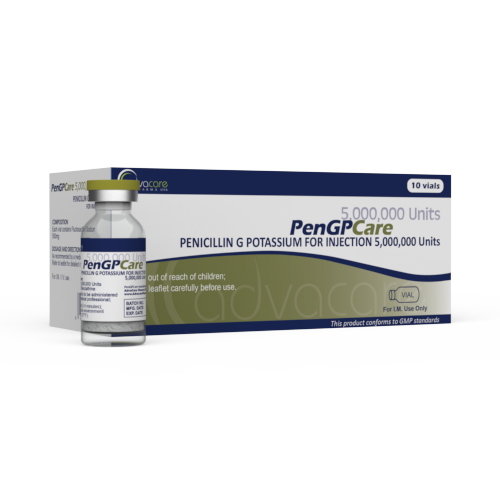 Penicilina G Potásica para Inyección (1 caja y 1 frasco)