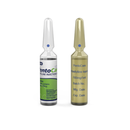 Pentoxifylline Injection (1 ampoule ceramic printing and 1 ampoule labelling)