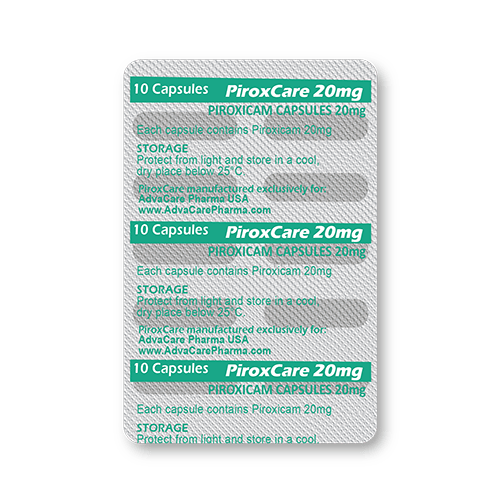 Cápsulas de Piroxicam (blíster de 10 cápsulas)