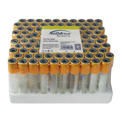 Tubes de Prélèvement Sanguin (plateau de 100 tubes)