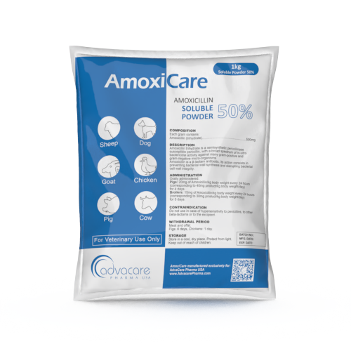 Polvo Soluble de Amoxicilina (1 bolsa) Polvo Soluble de Amoxicilina (1 bolsa)