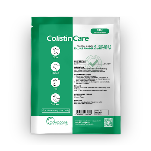 Polvo Soluble de Sulfato de Colistina (1 bolsa) Polvo Soluble de Sulfato de Colistina (1 bolsa)