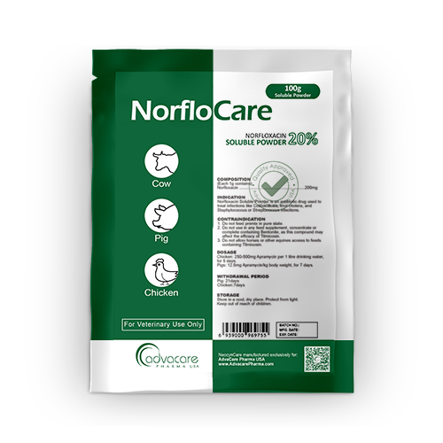 Polvo Soluble de Norfloxacina (1 bolsa)