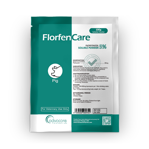 Poudre Soluble de Florfenicol (1 sac) Poudre Soluble de Florfenicol (1 sac)