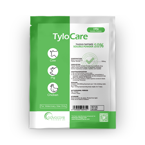 Poudre Soluble de Tylosine Tartrate (1 sac) Poudre Soluble de Tylosine Tartrate (1 sac)