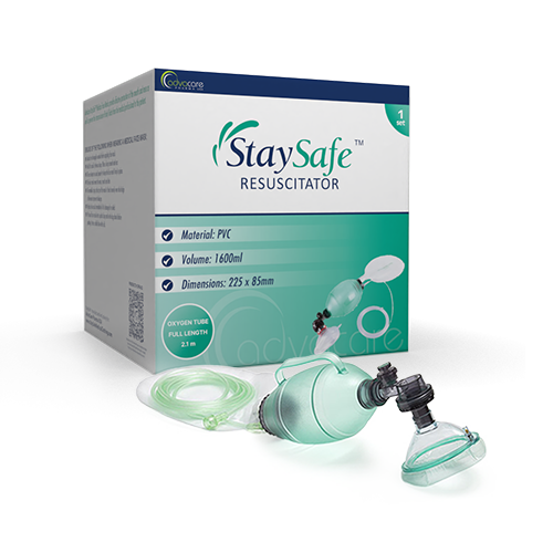 BOS Medicare Surgical® Adult Ambu Bag Manual Resuscitator | Reusable BVM With Oxygen Mask, Reservoir & Non-Rebreather Valve For Emergency, Hospital, Clinic, First Aid – Pack Of 1 - Foto 13