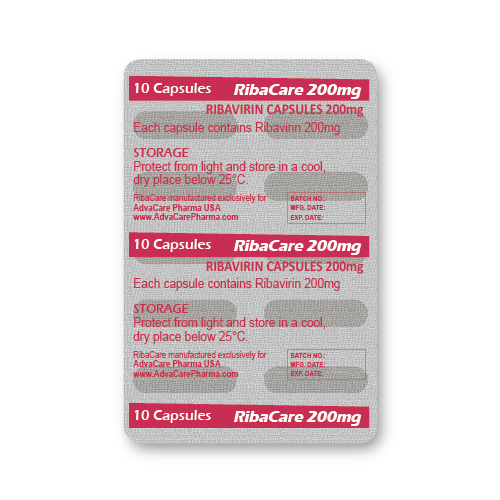 Ribavirin Capsules (blister of 10 capsules)