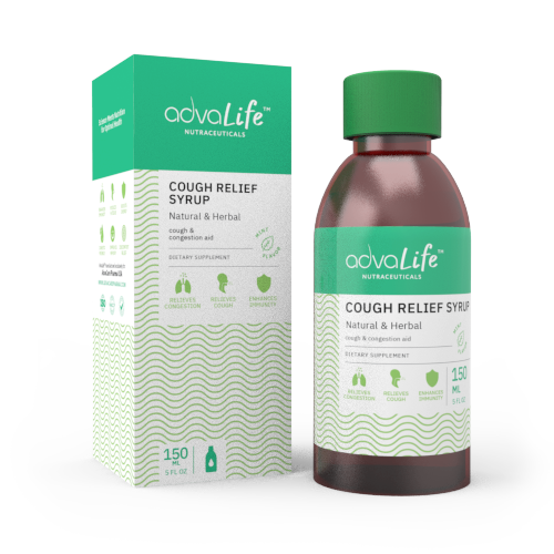 Sirop naturel contre la toux pour adultes (1 boîte et 1 bouteille)