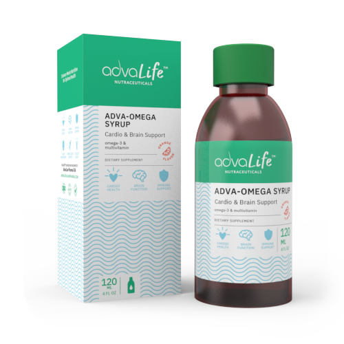 Sirop Omega-3 + Multivitamines (1 boîte et 1 bouteille)