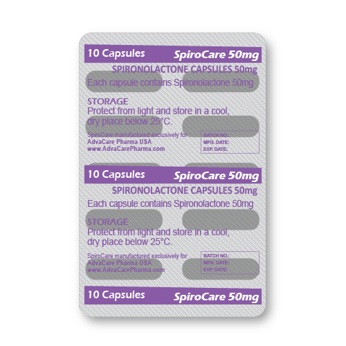 Spironolactone Capsules (blister of 10 capsules)