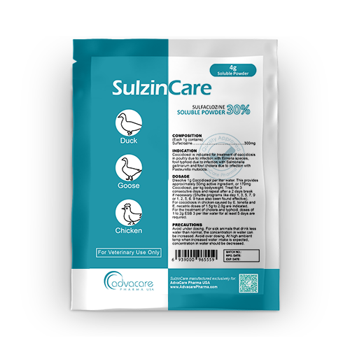 Poudre Soluble de Sulfaclozine (1 sachet)