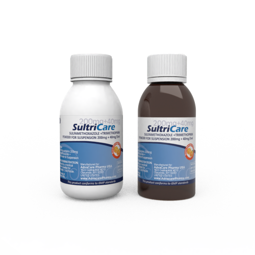 Sulfamethoxazole + Trimethoprim (Co-Trimoxazole) for Oral Suspension (1 white plastic bottle and 1 amber plastic bottle)