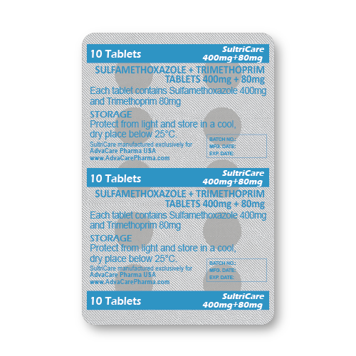 Comprimidos de Sulfametoxazol + Trimetoprim (blíster de 10 comprimidos)