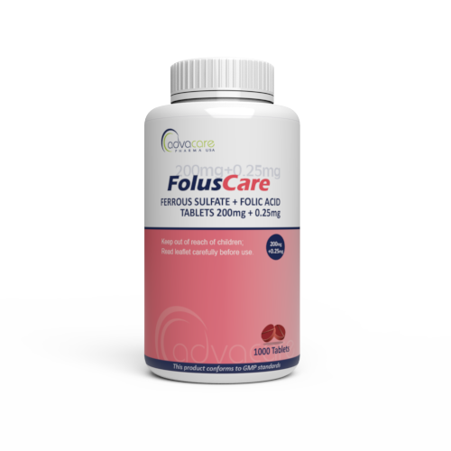 Comprimidos de Sulfato Ferroso + Ácido Fólico (frasco de 1000 comprimidos) Comprimidos de Sulfato Ferroso + Ácido Fólico (frasco de 1000 comprimidos)