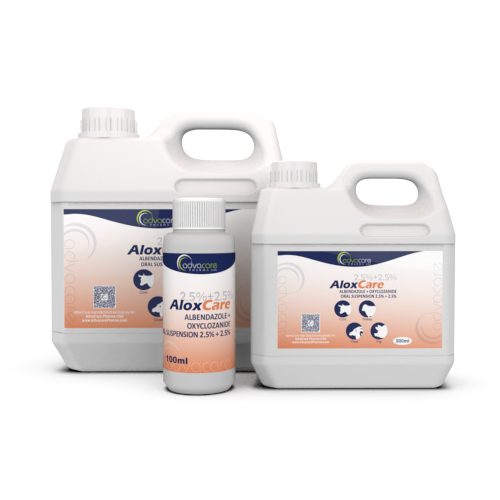 Suspensión Oral de Albendazol + Oxyclozanida (100ml botella, 500botella de ml y 1botella de L)