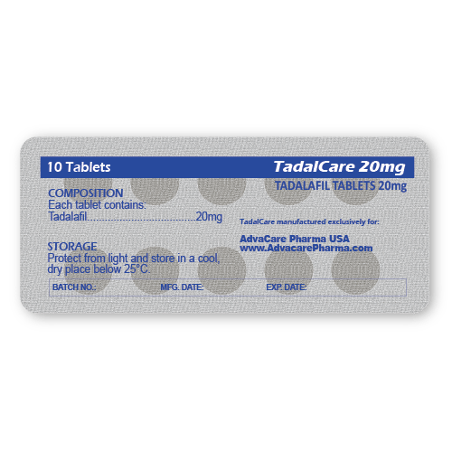 Comprimidos de Tadalafil (blíster de 10 comprimidos)