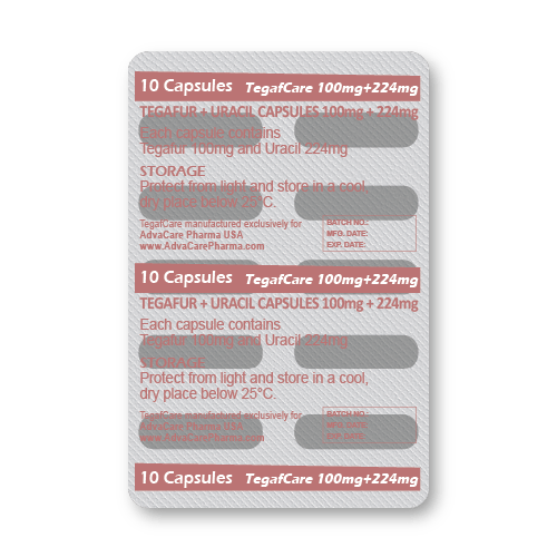 Capsules de Tegafur + Uracile (blister de 10 capsules) Capsules de Tegafur + Uracile (blister de 10 capsules)