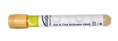 Tube de prélèvement sanguin SSGT Gel et activateur de caillots (Jaune)
