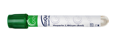 Tubo de extracción de sangre Heparina - Heparina de litio / Heparina de sodio (Verde)
