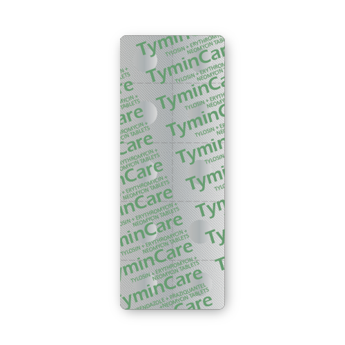 Tylosin + Erythromycin + Neomycin Tablets (blister of 10 tablets)