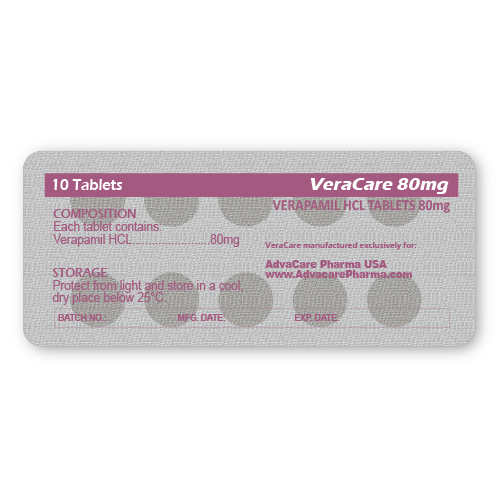 Comprimés de Vérapamil (blister de 10 comprimés)