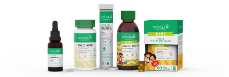 Vitamin and mineral supplements manufactured by AdvaCare Pharma.
