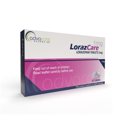 Lorazepam Tablets (box of 10 tablets)