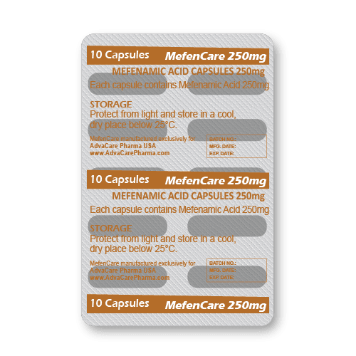Capsules d'Acide Méfénamique (blister de 10 capsules)