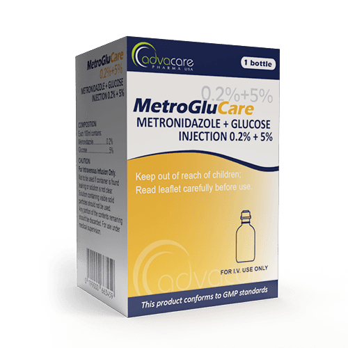 Inyección de Metronidazol + Glucosa (caja de 1 frasco)