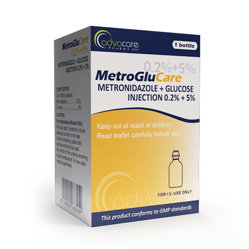 Metronidazole + Glucose Injection (box of 1 bottle)