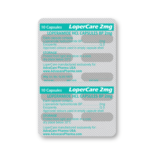 Loperamide HCL Capsules (blister of 10 capsules)