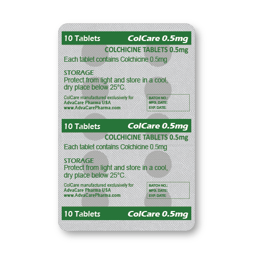 Colchicine Tablets (blister of 10 tablets)