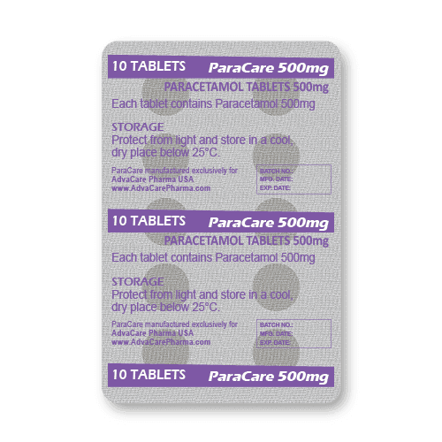 Comprimés de Paracétamol (blister de 10 comprimés)