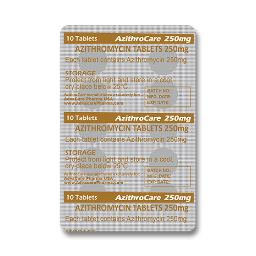 Azithromycine Comprimés (plaquette de 10 comprimés)