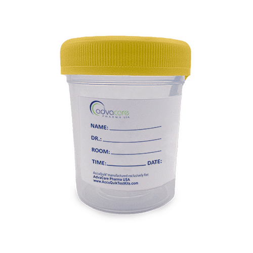 Vaso para muestras de orina (frente)