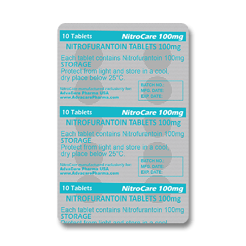 Nitrofurantoin Tablets (blister of 10 tablets)