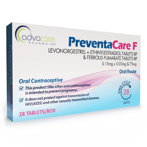 Comprimés de Lévonorgestrel + Éthinylestradiol (boîte de 28 comprimés)