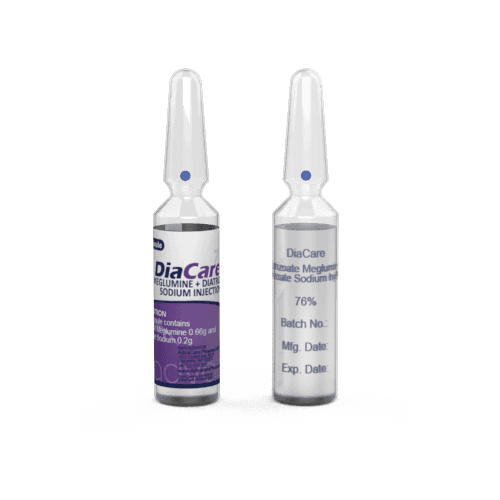 Diatrizoate Meglumine + Diatrizoate Sodium Injection (1 ampoule ceramic printing and 1 ampoule labelling)