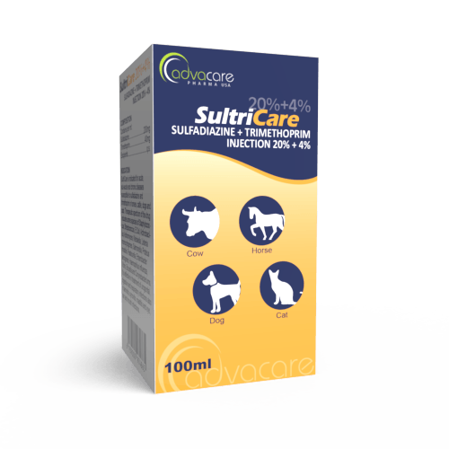 Sulfadiazine Sodium + Trimethoprim Injection (box of 1 vial)