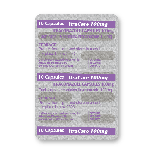 Itraconazole Capsules (blister de 10 capsules)