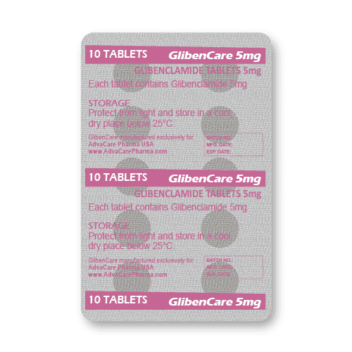 Comprimés de Glibenclamide (blister de 10 comprimés)