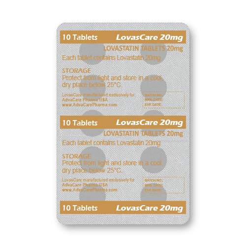 Lovastatin Tablets (blister of 10 tablets)